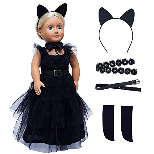 18 Inch Doll Clothes , Black Family Costumes Party Dress Fits 18 Inch Girl Doll Clothes