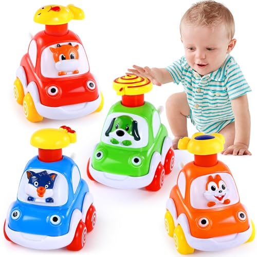 Palmatte Cars Toys for 1 Year Old Boy Birthday Gift Press and Go Car for 2 Years Old Boy Cars for Toddlers 1-3 Baby Toys 12-18 Months Gifts for 1 2 3 Year Old Boy