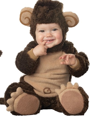 Fun World Baby Boys Lil' Monkey Infant And Toddler Costumes, Brown, Small 6-12 Months US