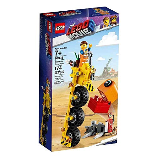 LEGO THE LEGO MOVIE 2 Emmet’s Thricycle! 70823 Three-Wheel Toy Bicycle Action Building Kit for Kids, 2019 (173 Pieces)