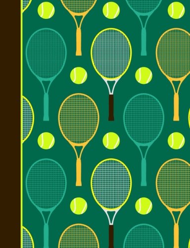 Composition Notebook: Tennis Green College Ruled Lined Pages Book (7.44 x 9.69)