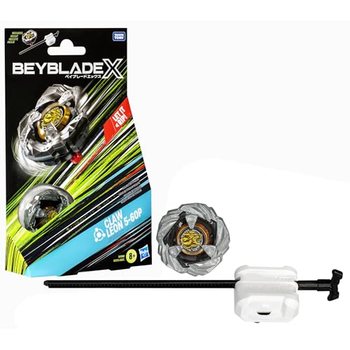 Beyblade X Claw Leon 5-60P Starter Pack Set with Balance Type Right-Spinning Top and Launcher; Battling Top Toys for 8 Year Old Boys and Girls