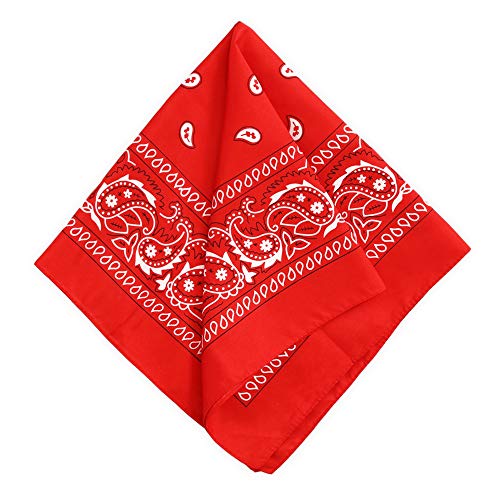 Tough Headwear Large Bandana Headband - Handkerchief Bandanas for Men & Women - Cowboy Scarf - Paisley Bandana Pack