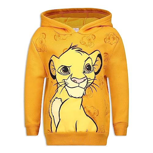 Disney Lion King Simba Boys Hoodie for Toddler and Big Kids Orange