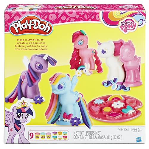 Play-Doh Make & Style Ponies Set, My Little Pony Toys and Figures, Kids Arts and Crafts Playset (Amazon Exclusive)