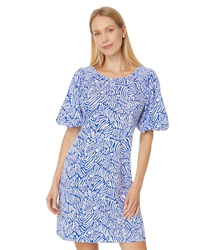 Lilly Pulitzer Women's Rosen Dress, Martinique Blue Zee Bebe