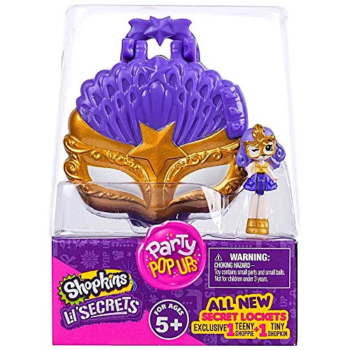 Shopkins Lil’ Secrets Party Pop Ups Masquerade Mask Locket