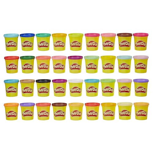 Play-Doh Modeling Compound 36-Pack Case of Colors, Non-Toxic, 3 Oz Cans of Assort. Colors, Non Candy Halloween Handout Toys & Party Favors, Preschool Toys, Ages 2+ (Amazon Exclusive)