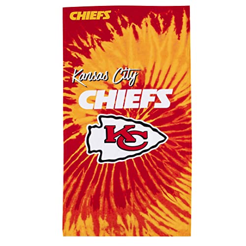 Northwest NFL Kansas City Chiefs Unisex-Adult Beach Towel, 30' x 60', Psychedelic