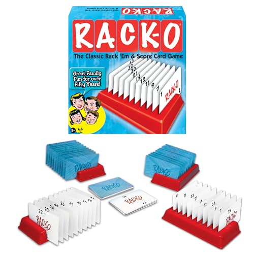 Winning Moves Rack-O Retro Game Games USA, Classic Tabletop Game Enjoyed by Families Since The 1950's! Ages 8+, 2-4 Players (6122)