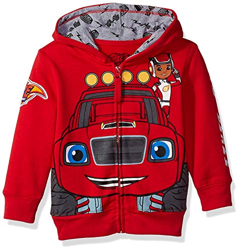 Nickelodeon boys Blaze and the Monster Machines Lets Blaze Hoodie Hooded Sweatshirt, Red, 4T US