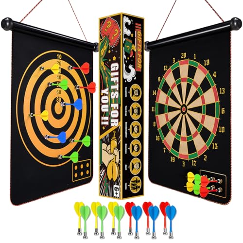 Givevan Magnetic Dart Board for Kids, Gifts for Teenage Boys Teen Girls, Dartboard Games, Toys for Teens Age 6 7 8 9 10 11 12 13 14 15 16 Years, Gifts Ideas for Christmas, Boy Room Decor