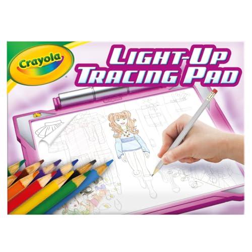 Crayola Light Up Tracing Pad - Pink, Art Kit for Kids, Kids Toys, Light Box, Birthday Gifts for Girls & Boys, Back to School, 6+ [Amazon Exclusive]