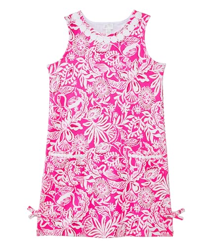 Lilly Pulitzer Women's Girls' Lilly Knit Shift (Toddler/Little Big Kids), Passion Fruit Pink Absolutely Flamazing