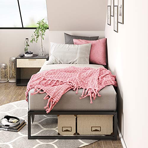 Zinus Lorelei Platform Bed, Twin, Black