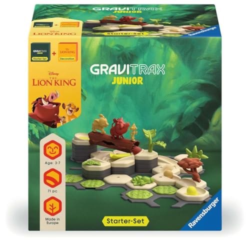 Ravensburger GraviTrax Junior: Lion King Bundle| STEM Toy | Enhances Creative Thinking | Globally Recognized Brand | Ideal for Kids Ages 3 and Up