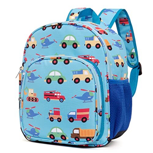 CLUCI Toddler Backpack for Boys Kids Backpack Preschool Kindergarten Child Bookbag Travel Cute Daycare Bluey Backpack Cars