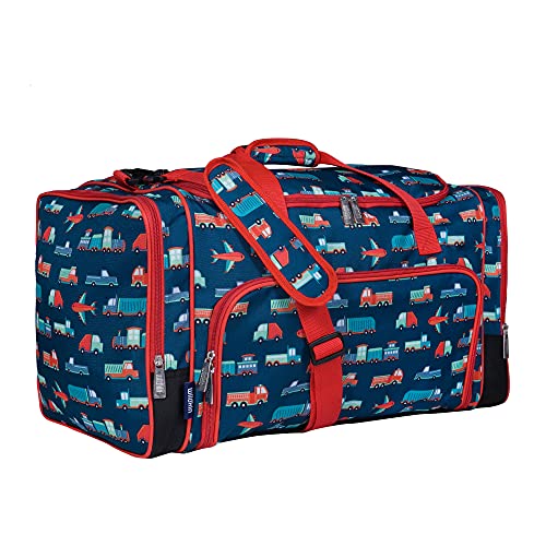 Wildkin Kids Weekender Duffel Bags for Boys & Girls, Perfect for Sleepovers and Travel Duffel Bag for Kids, Carry-On Size & Ideal for School Practice or Weekend Travel Bag (Transportation)