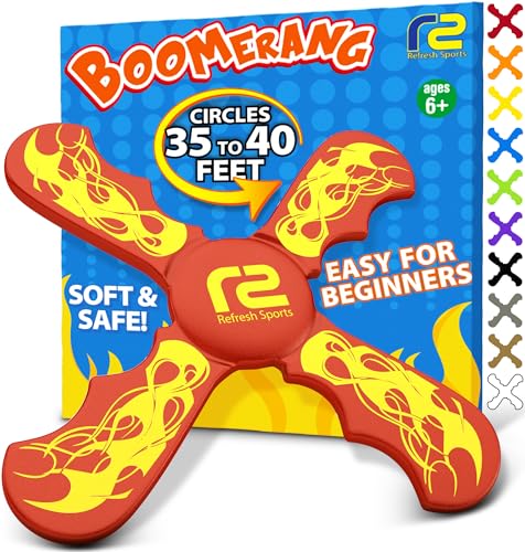 Boomerang for Kids - Toys For Ages 8-13 Boys & Girls - Fun & Easy To Use - Stocking Stuffers for Kids 6 7 8 9 10 Year Old Boy Gifts - Best Gifts For 8 Year Old Boys Gift Ideas for Ages 6-8 8-10 8-12 +