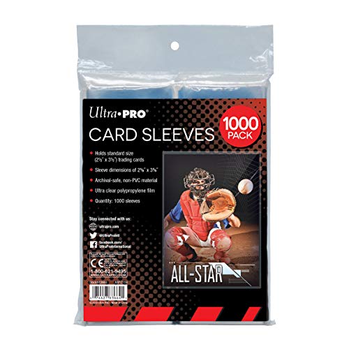 Ultra Pro - Penny Sleeves® Clear Card Sleeves for Standard Trading Cards, Polypropylene (PP) (1000)