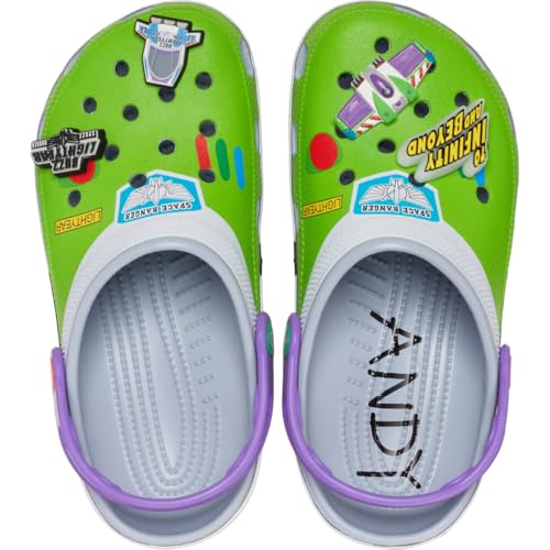 Crocs Unisex Disney Pixar Toy Story Classic Clogs, Grey, Numeric_6 US Men