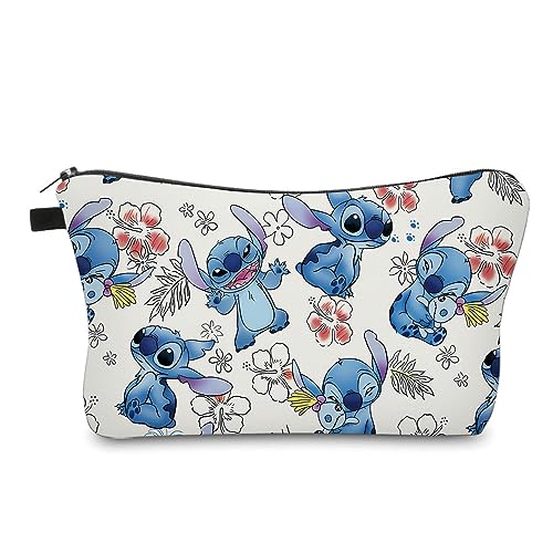 MRSP Cosmetic Bag Makeup bags for women,Small makeup pouch Travel bags for toiletries waterproof (Stitch 02)