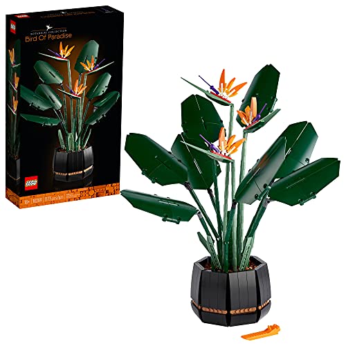 LEGO 10289 Creator Expert Bird of Paradise Building Set for Adults, Artificial Plants Flowers Deco Gift Idea