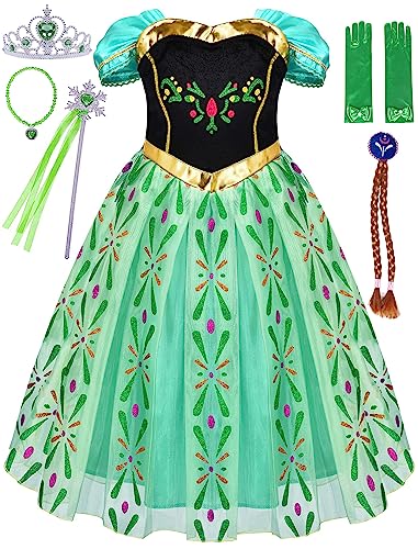 Avady Princess Costumes for Girls Birthday Party Halloween Cosplay Christmas Dress Up