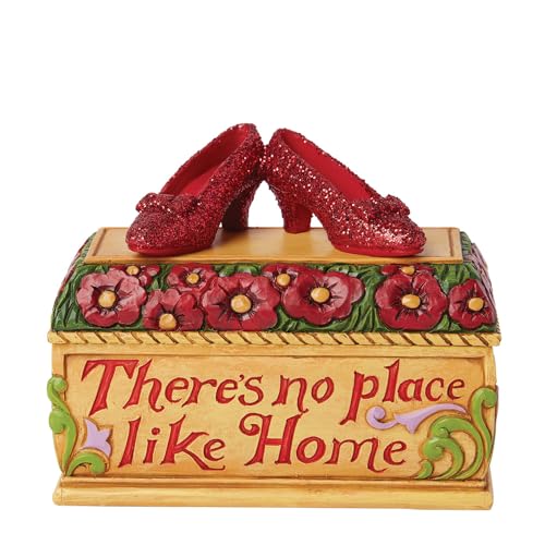 Enesco the Wizard of Oz by Jim Shore Ruby Slippers Decorative Trinket Box, 3.54 Inch, Multicolor