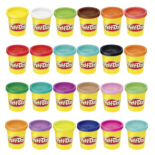 Play-Doh Modeling Compound 24-Pack Case of Colors, Non-Toxic, 3 Oz Cans of Assort. Colors, Non Candy Halloween Handout Toys & Party Favors, Preschool Toys, Ages 2+ (Amazon Exclusive)