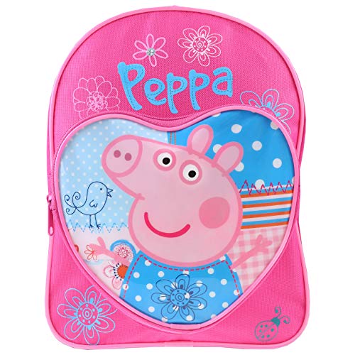 Peppa Pig Backpack | Girls Backpacks for School | Cute Bookbag for Kids | Pink