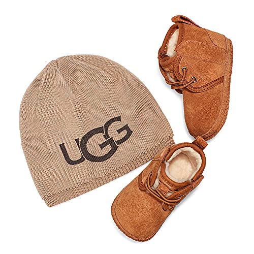 UGG Unisex-Baby Baby Neumel & Ugg Boot, Chestnut, 04/05