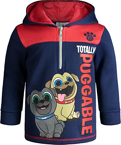 Disney Toddler Boys Half-Zip Pullover Hoodie Puppy Dog Pals 2T