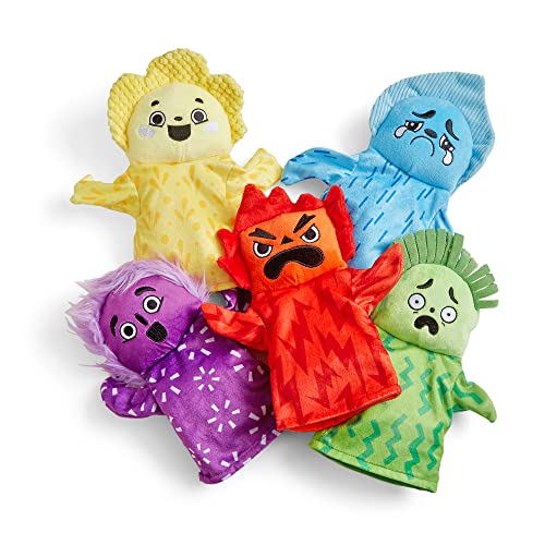 hand2mind Feelings Family Hand Puppets, Sensory Play Therapy Toys, Emotions for Toddlers, Dramatic Play Toys, Social Skills for Kids, Social Emotional Learning Activities, Calm Down Corner Supplies