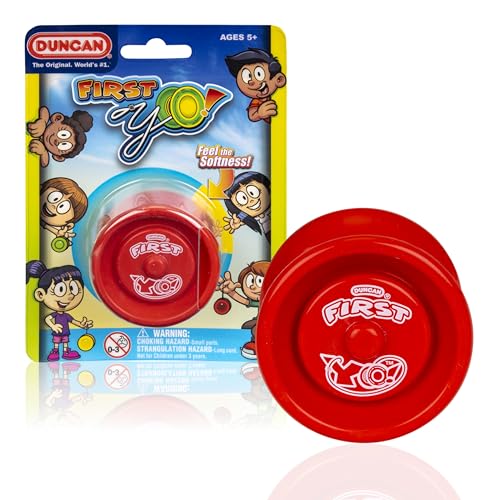 Duncan Toys First Yo! - Best Beginner Yo-Yo for Kids, Responsive Yo Yo, YoYo Toy - Red/Yellow