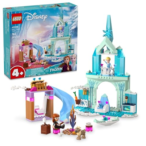 LEGO Disney Frozen Elsa’s Frozen Princess Castle Building Toys Set - Frozen Toys for Kids, Girls & Boys, Ages 4 Ideas - 43238