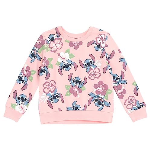 Disney Lilo & Stitch Big Girls French Terry Sweatshirt 10-12