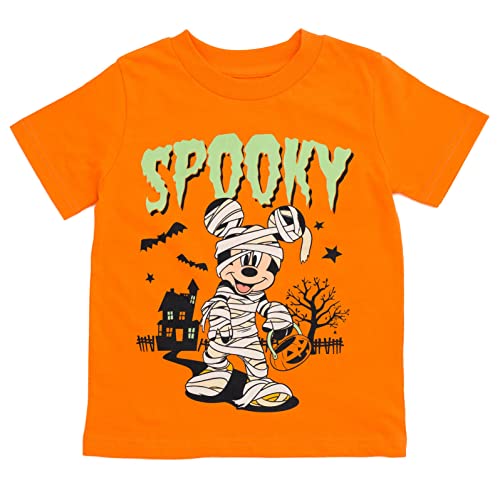 Disney Mickey Mouse Halloween Toddler Boys T-Shirt 4T Orange