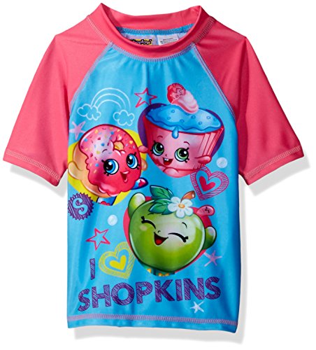 Shopkins Girls Rashguard, Blue, 6X