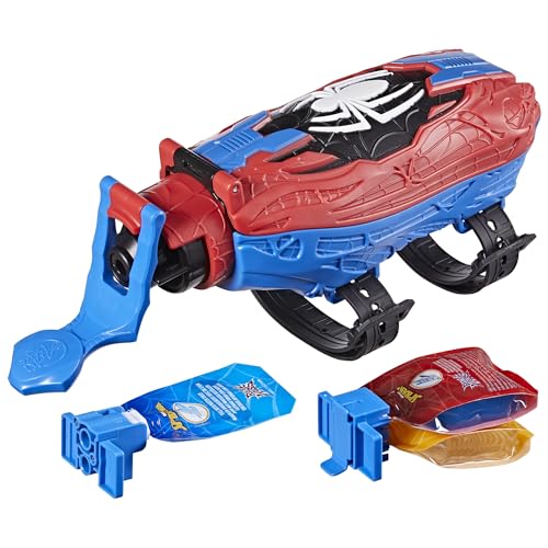 Marvel Spider-Man Real Webs Ultimate Web Blaster, 2-in-1 Blaster, Role Play Toy, Spider-Man Costume, Spider-Man Toys for Kids 5 and Up