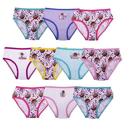 Disney Girls Docmcstuffins, Elena, Minnie, Fancy Jr. Underwear Multipacks Inn Sizes 2/3t, 4t, 4, 6 And 8 Briefs, 10-pack Docmcstuffins, 6 US