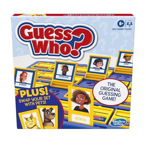 Hasbro Gaming Guess Who? People & Pets Board Game Edition | The Original Guessing Game for Girls & Boys | Ages 6+ (Amazon Exclusive)