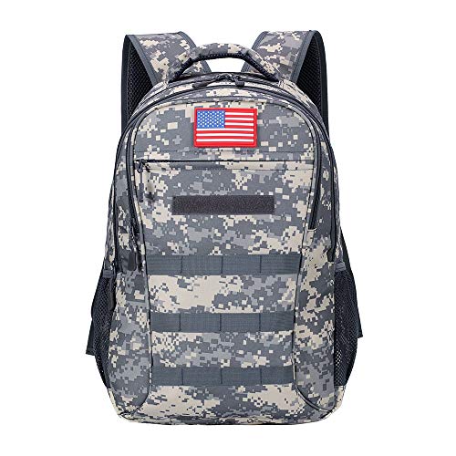 outdoor plus Camo Backpack,Military Boys Backpacks for Middle School,Army Bookbag with USB Charging Port,40l