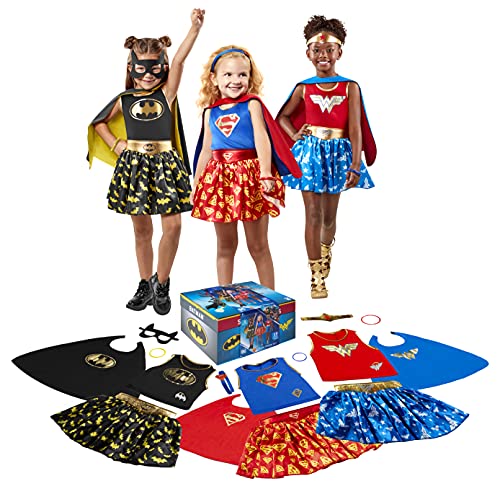 Rubies DC Girl's Trunk Set (Wonder Woman, Batman, Superman), Small