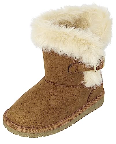 The Children's Place Girls and Toddler Warm Lightweight Winter Boot Fashion, Tan, 8