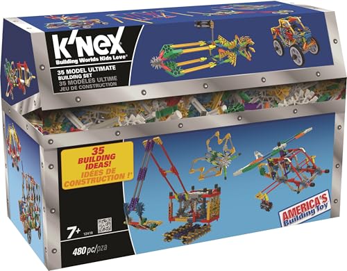 K’NEX – 35 Model Building Set – 480 Pieces – For Ages 7+ Construction Education Toy (Amazon Exclusive)