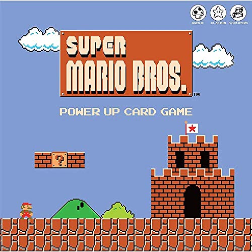 Super Mario Bros Power Up Card Game | Super Mario Brothers Video Game Nintendo NES Artwork | Fast paced Card Games | Easy to Learn and Quick to Play