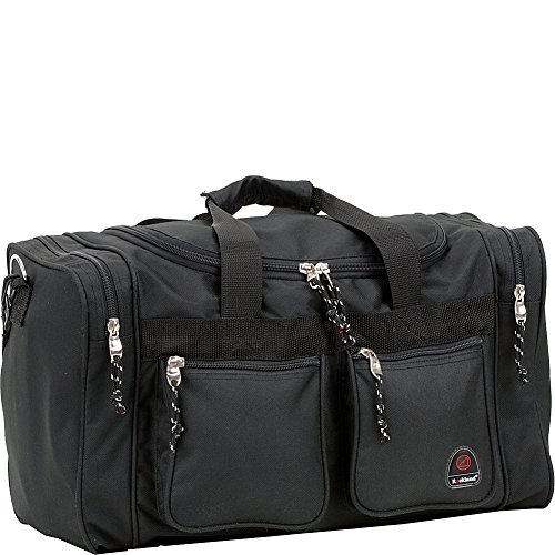 Rockland Duffel Bag, Black, 18.5 in X 10.5 in X 8.5 in