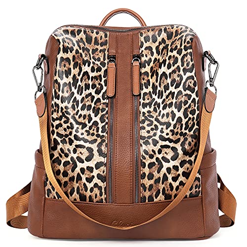 CLUCI Backpack Purse for Women Fashion Leather Backpack Convertible Large Travel Ladies Casual College Shoulder Bag