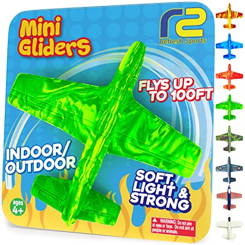 Foam Airplanes - Stocking Stuffers for Kids All Ages 4 5 6 7 8 9 10 Year Old - Best Toy Gift - Boy Toys Stocking Stuffer Gifts - Easter Basket Gifts for Boys & Girls Party Favors - Air Plane Gift Idea